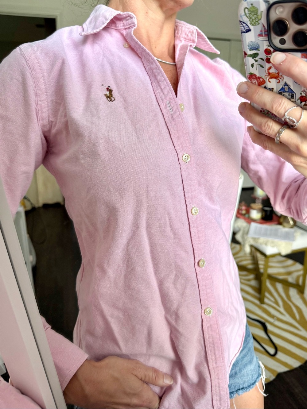 Ralph Lauren Pink Button-Down Shirt